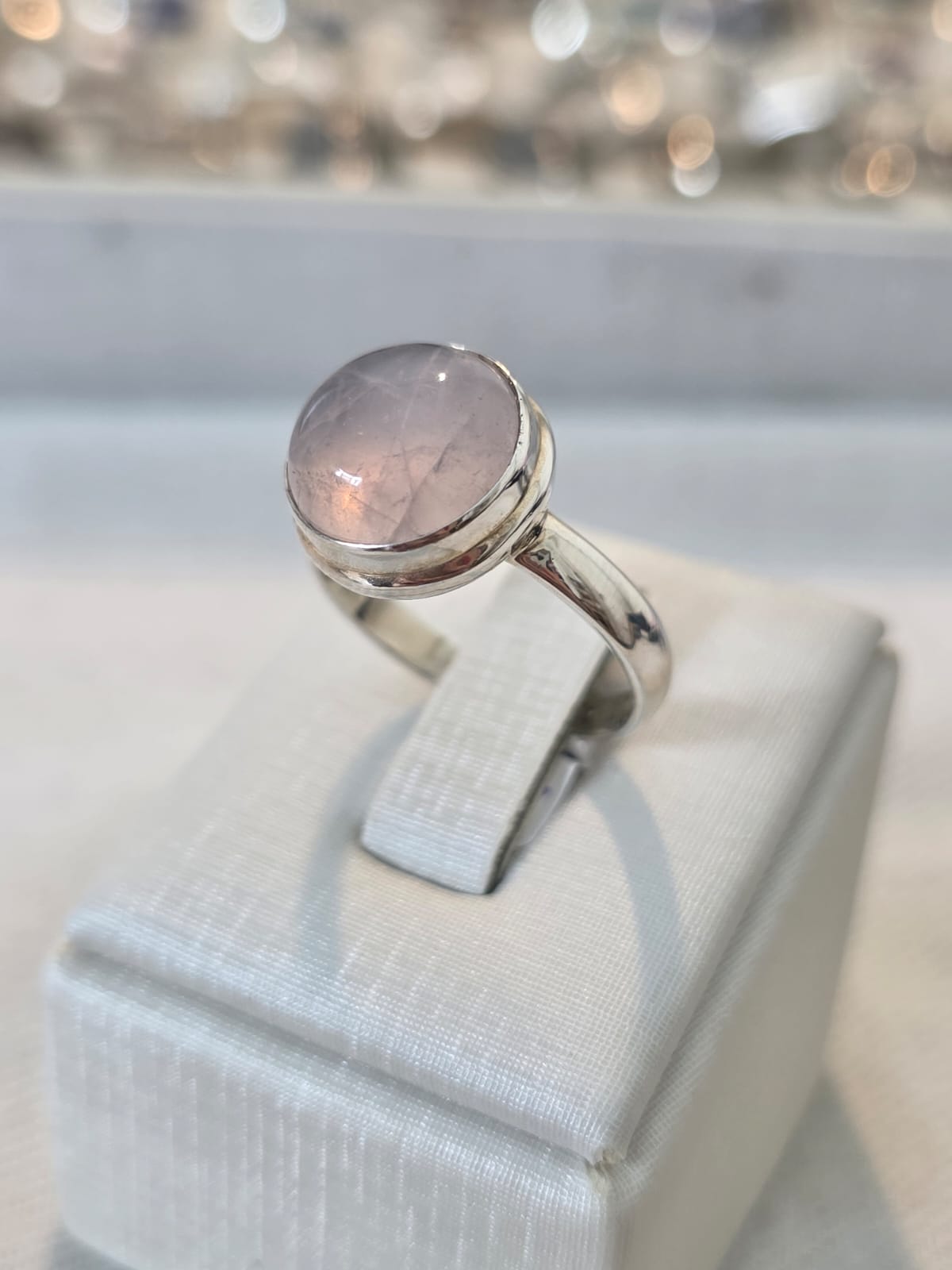 Anel em Prata 925 Quartzo Rosa af646