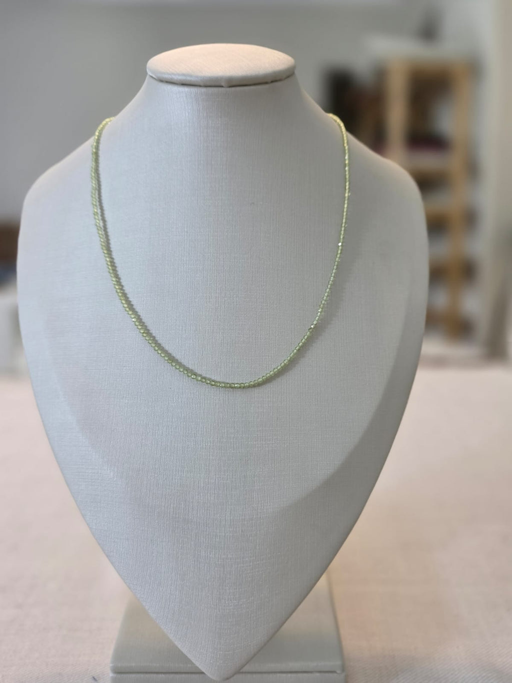 Colar em Prata 925 e Peridoto Cel02a