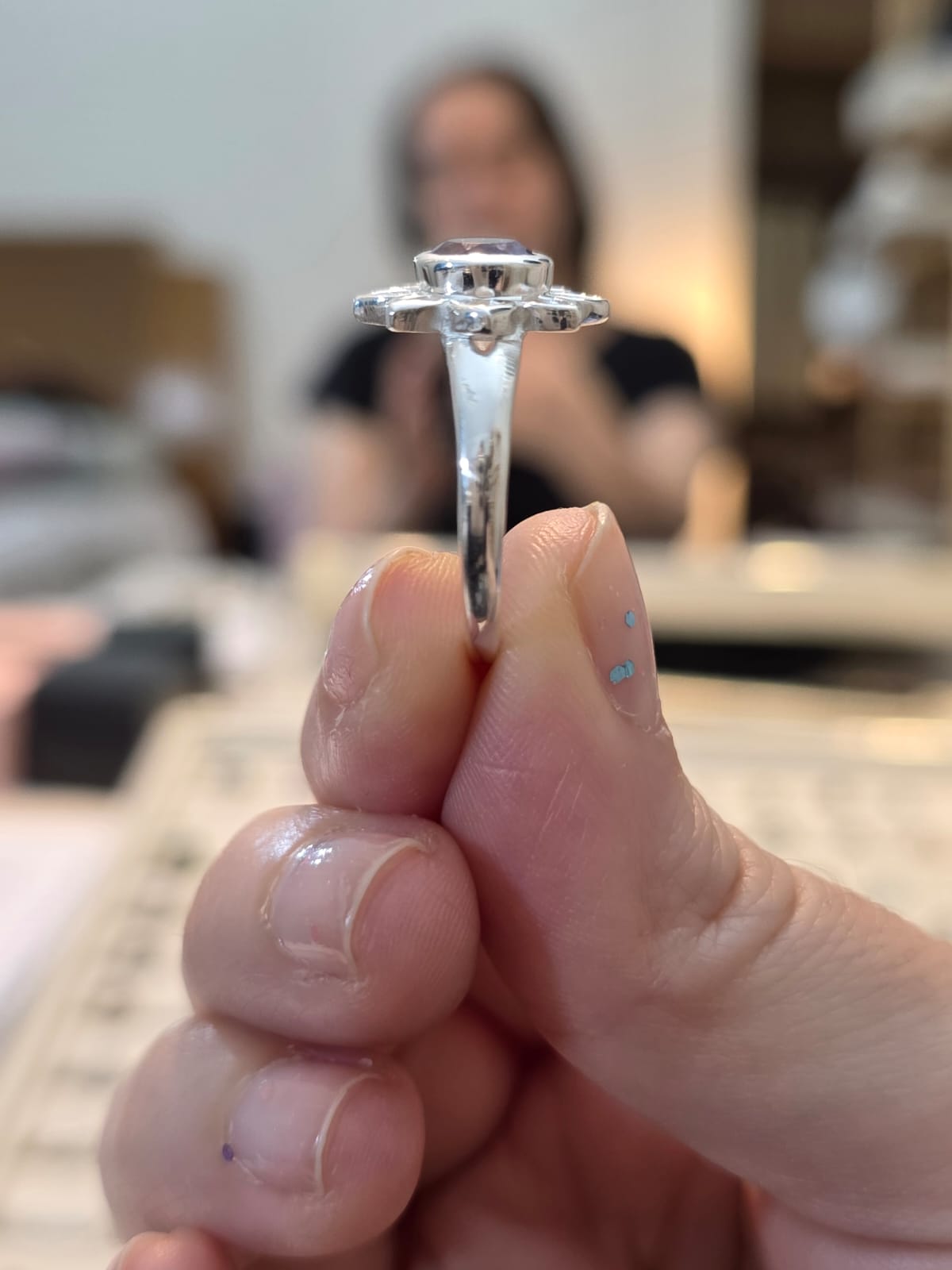 Anel em Prata 925 e Lápis Lazuli af508b