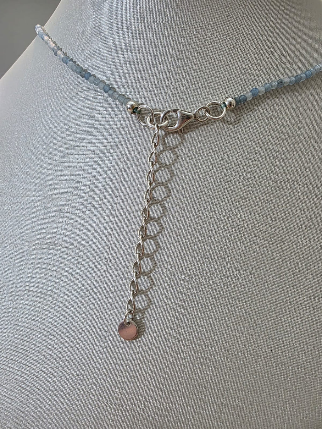 Colar em Prata 925 e Água Marinha Cel65