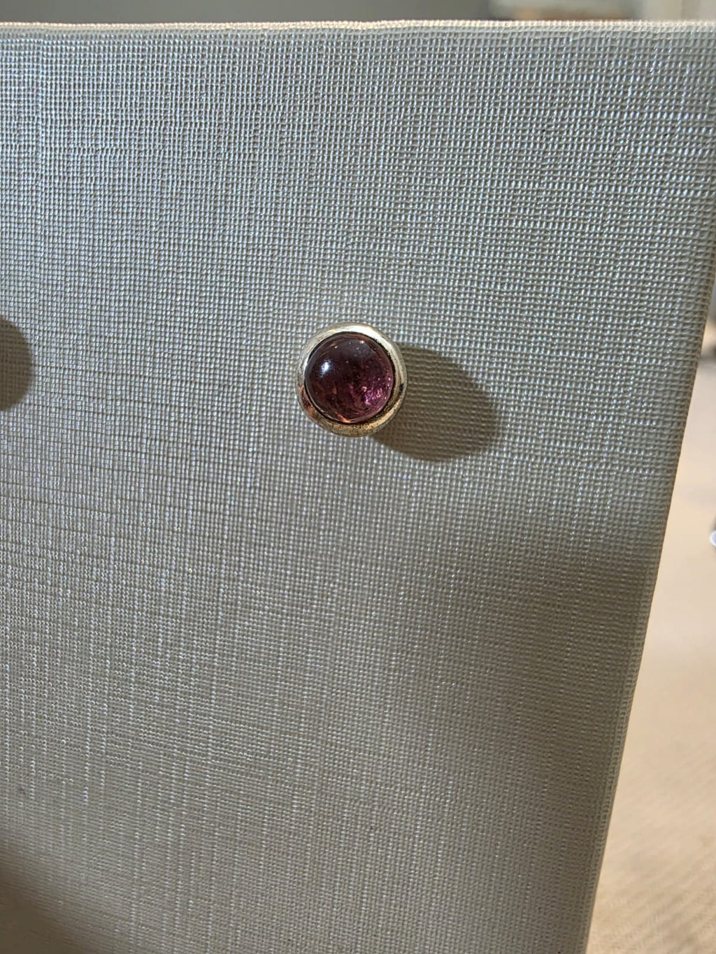 Brinco em Prata 925 e Turmalina Rosa bf217