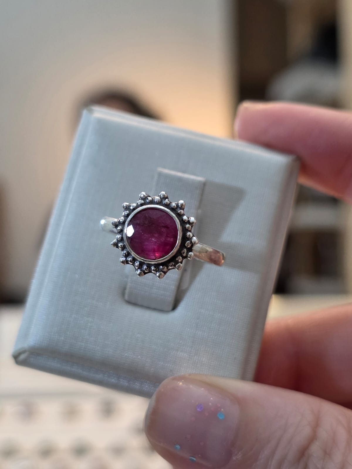 Anel em Prata 925 e Rubi af392a