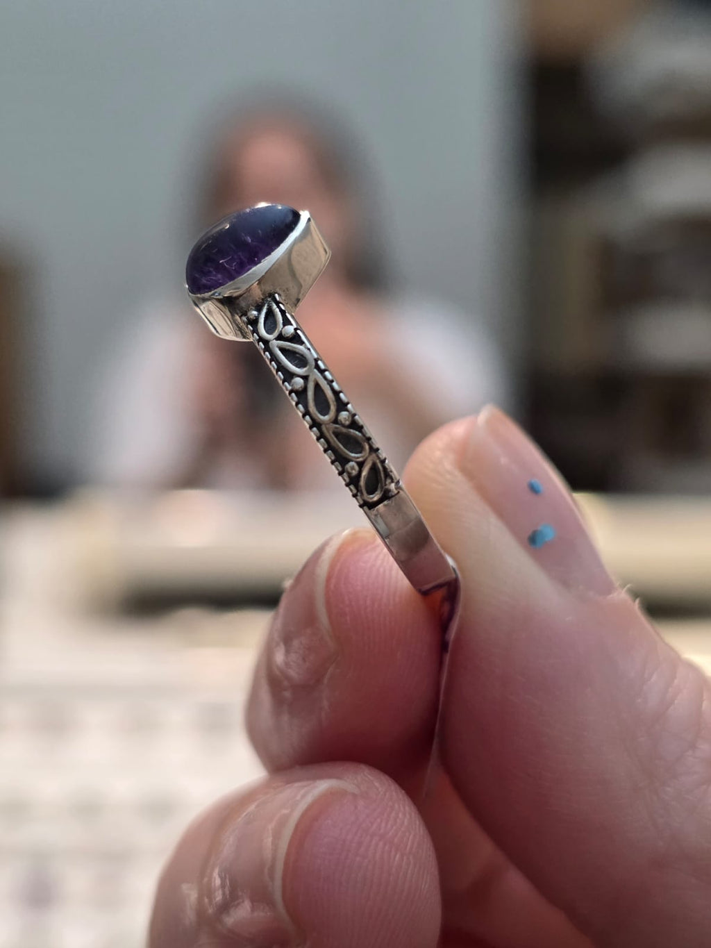 Anel em Prata 925 e Ametista af400c