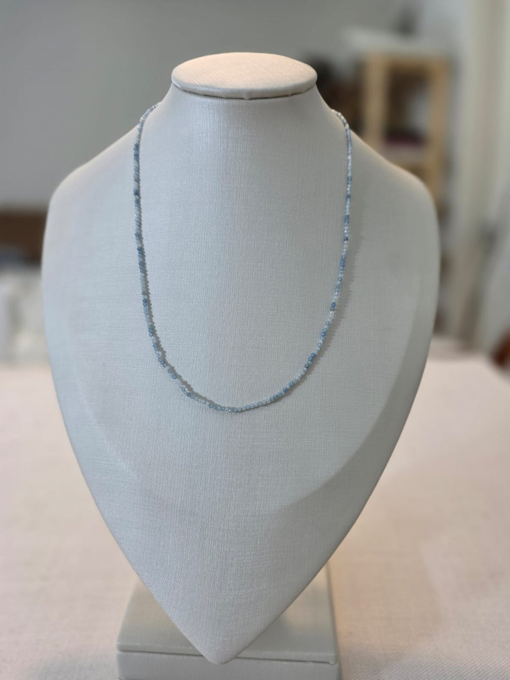 Colar em Prata 925 e Água Marinha Cel65