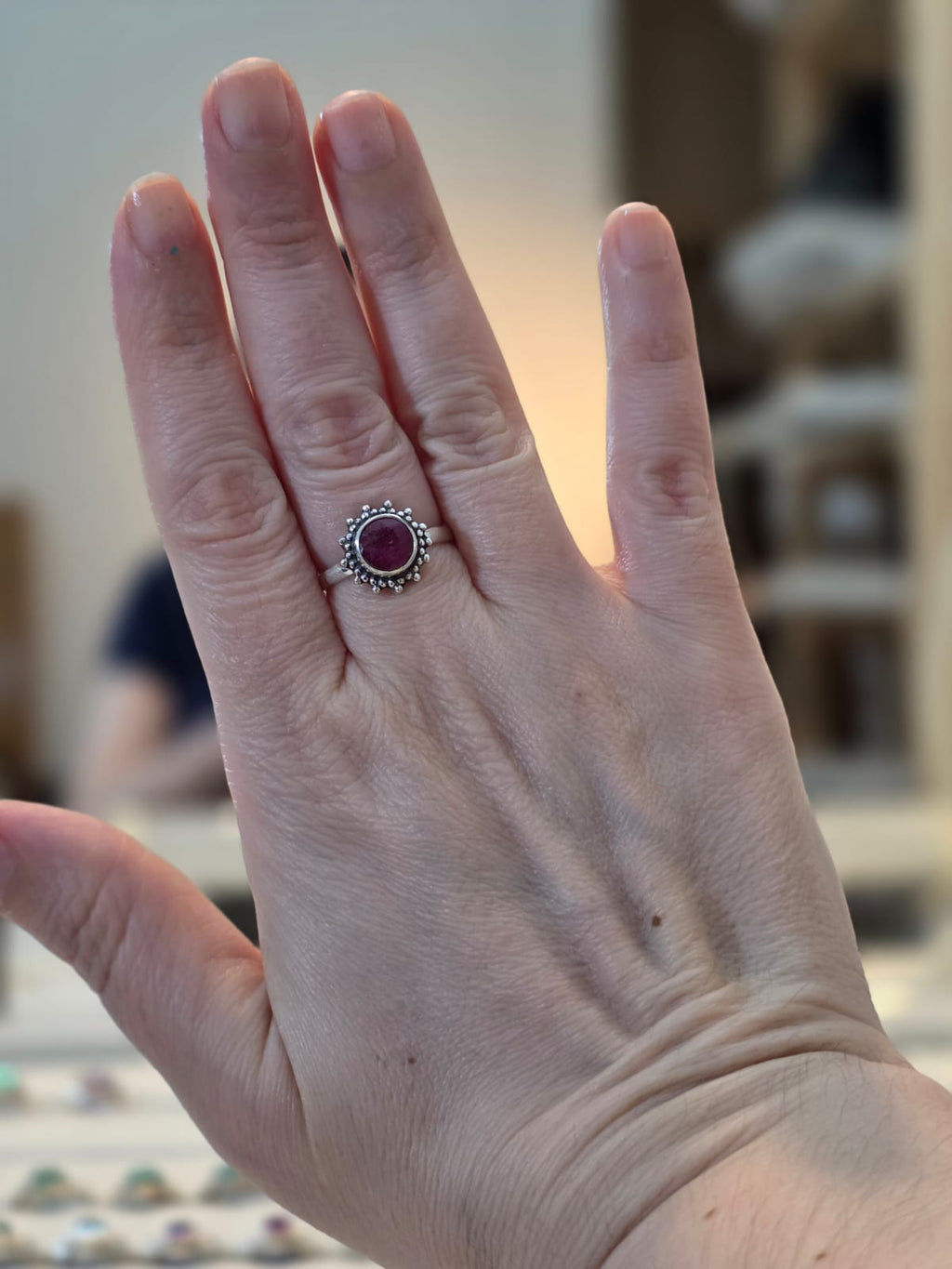 Anel em Prata 925 e Rubi af392a