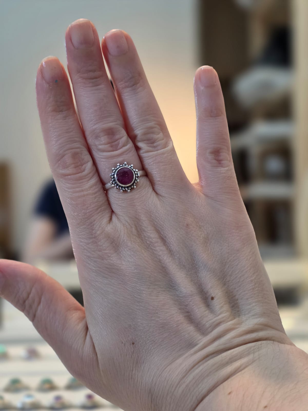 Anel em Prata 925 e Rubi af392a