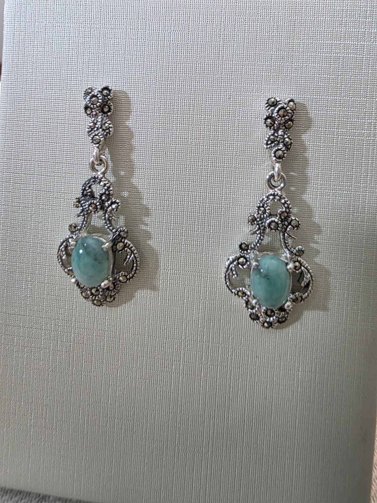 Brinco em Prata 925 e Esmeralda bf285a