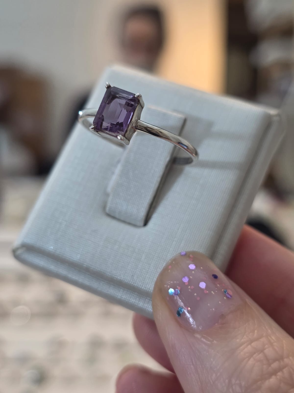 Anel em Prata 925 e Ametista af499d