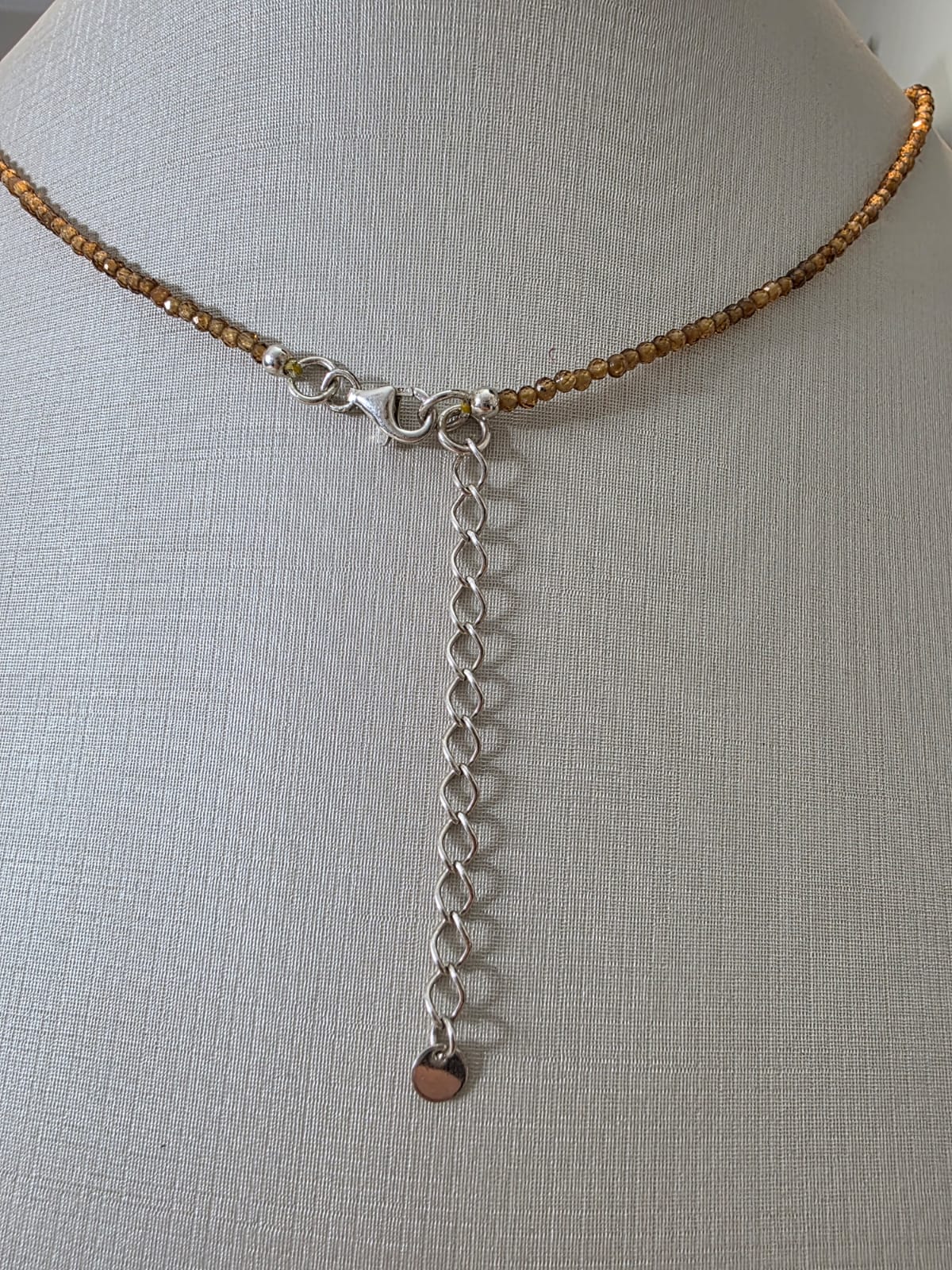 Colar em Prata 925 e Turmalina Amarela Cel 78