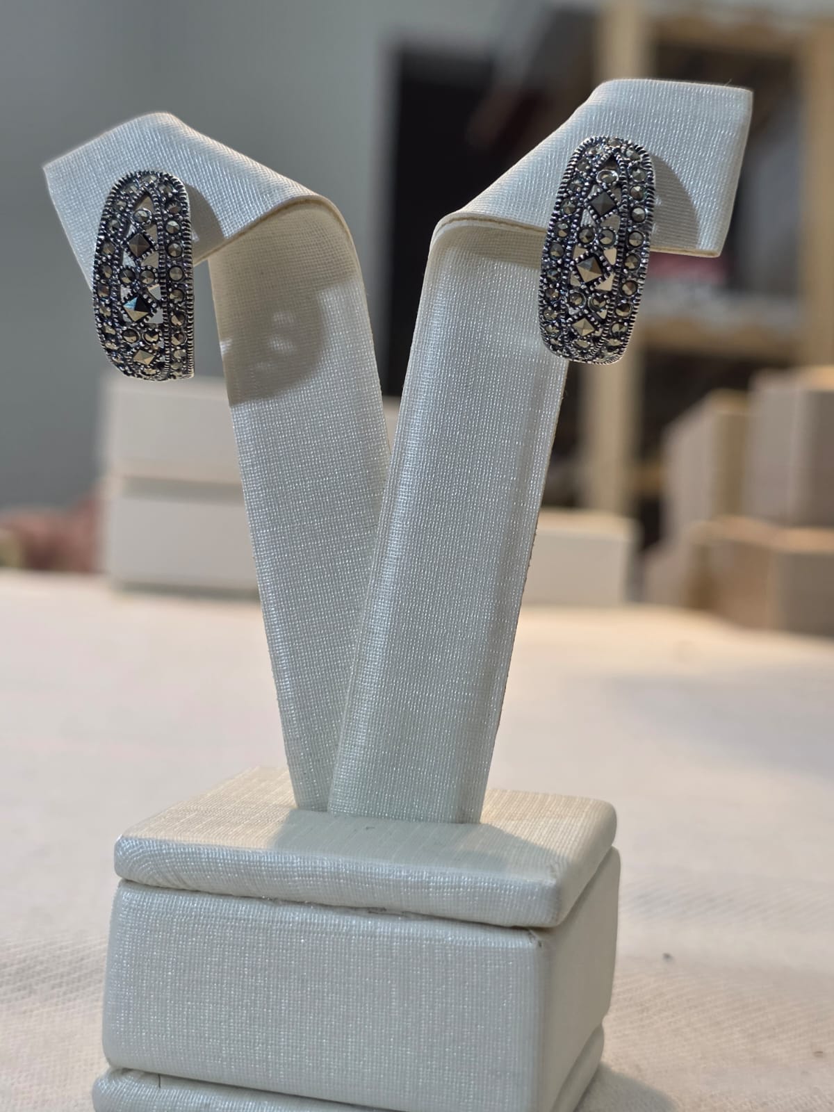 Brinco em Prata 925 e Marcassitas bf296