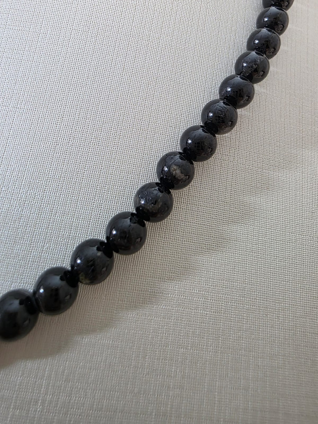 Colar em Prata 925 e Turmalina Negra Cel27