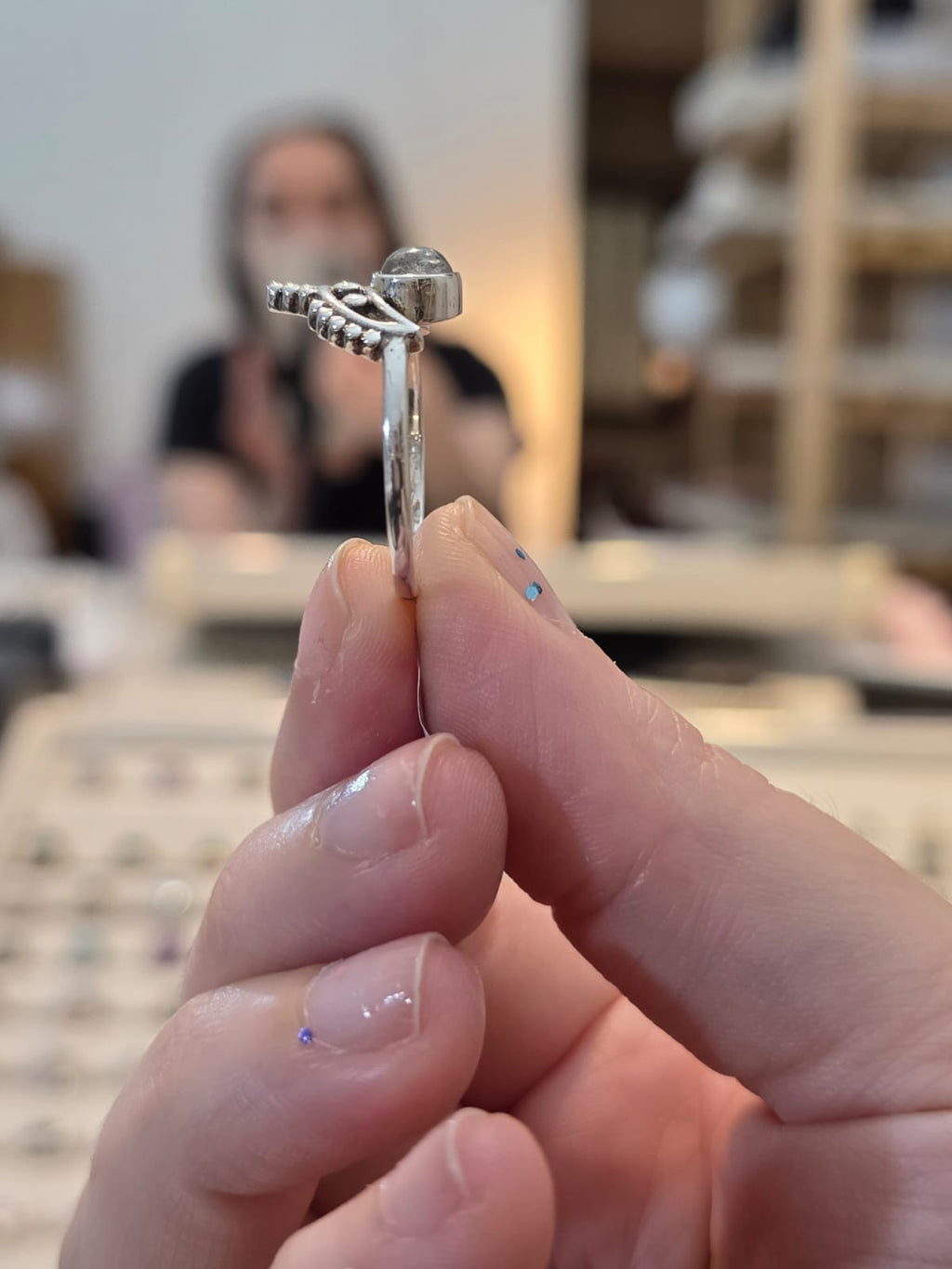 Anel em Prata 925 e Labradorita af116