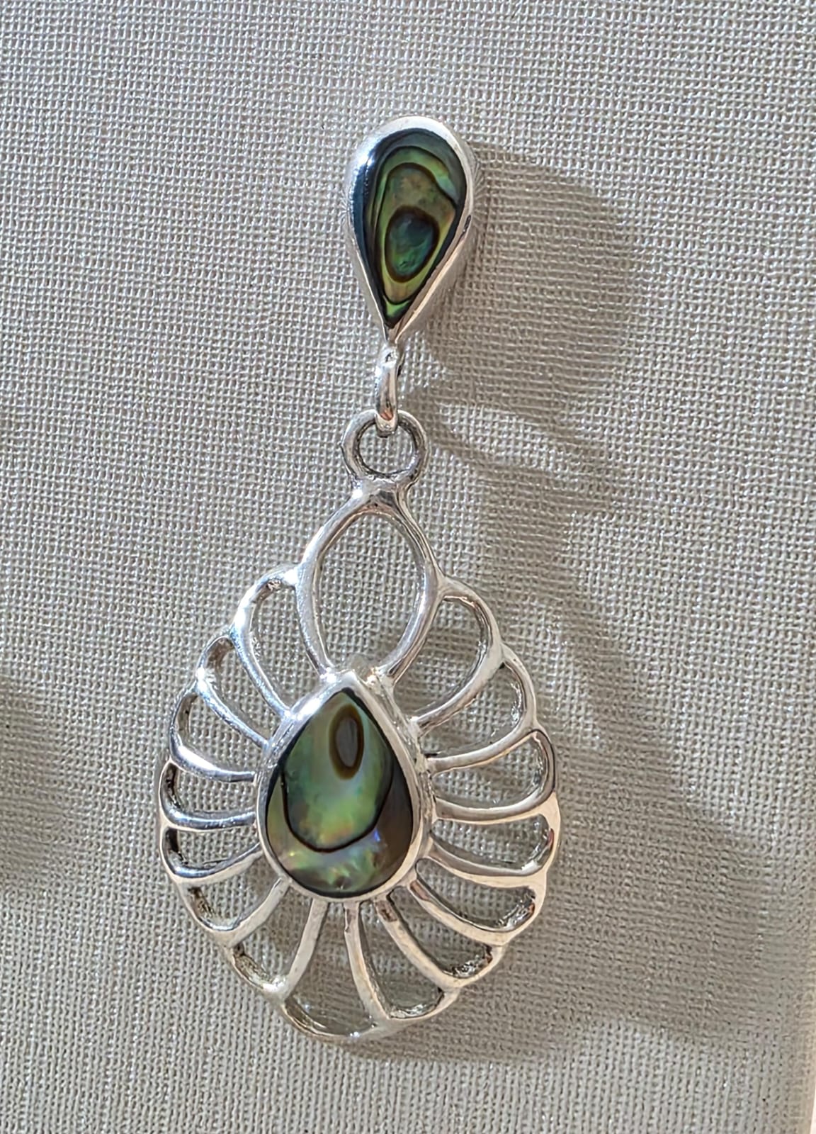 Brinco em Prata 925 e Abalone bf62
