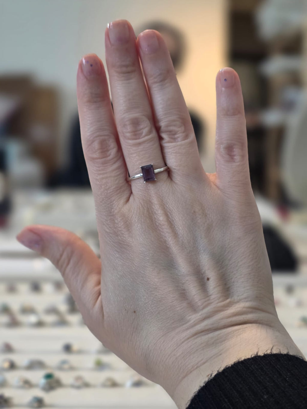 Anel em Prata 925 e Ametista af499d