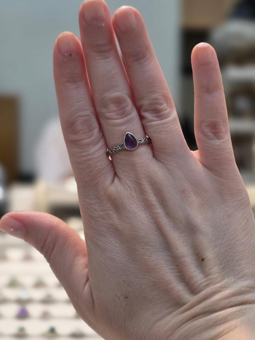 Anel em Prata 925 e Ametista af400c