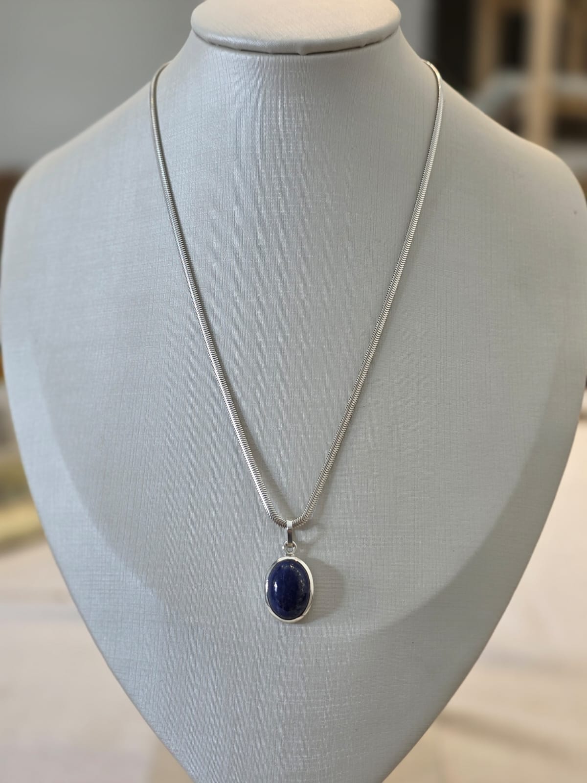 Pingente em Prata 925 e Lapis Lazuli pgt109