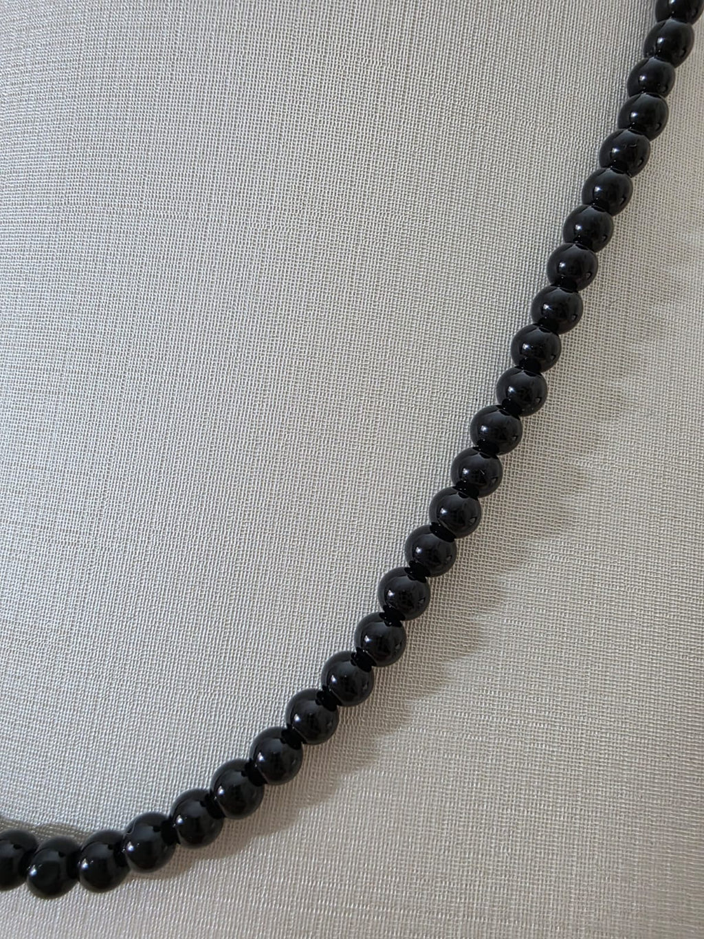 Colar em Prata 925 e Ágata  Negra Cel39