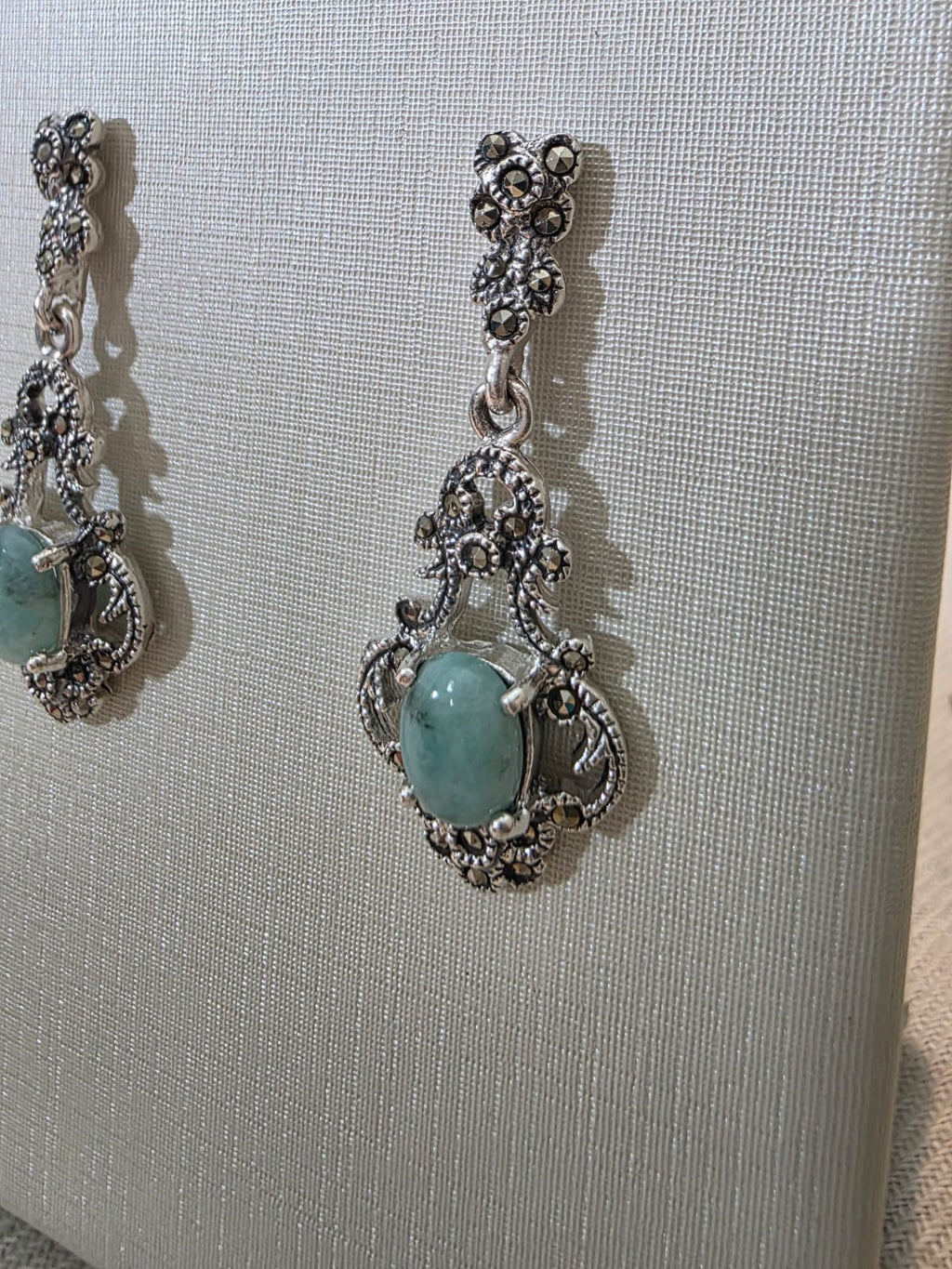 Brinco em Prata 925 e Esmeralda bf285a