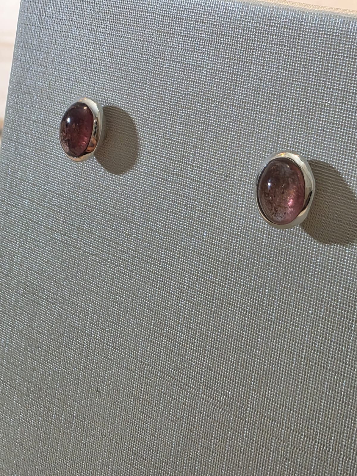 Brinco em Prata 925 e Turmalina Rosa bf218a