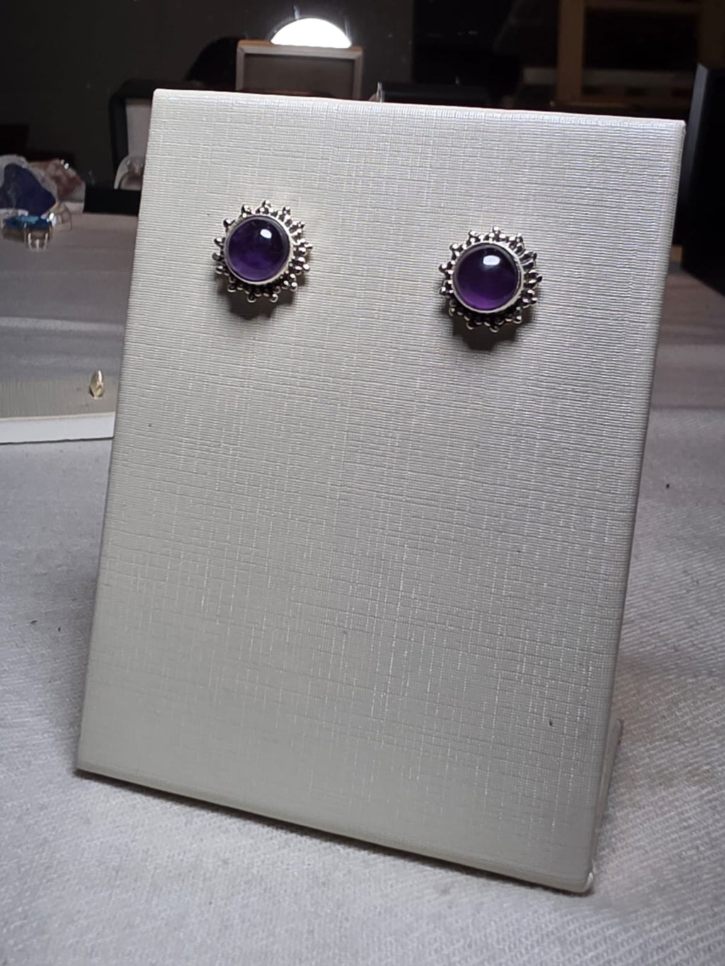 Brinco em Prata 925 e Ametista. bf270a