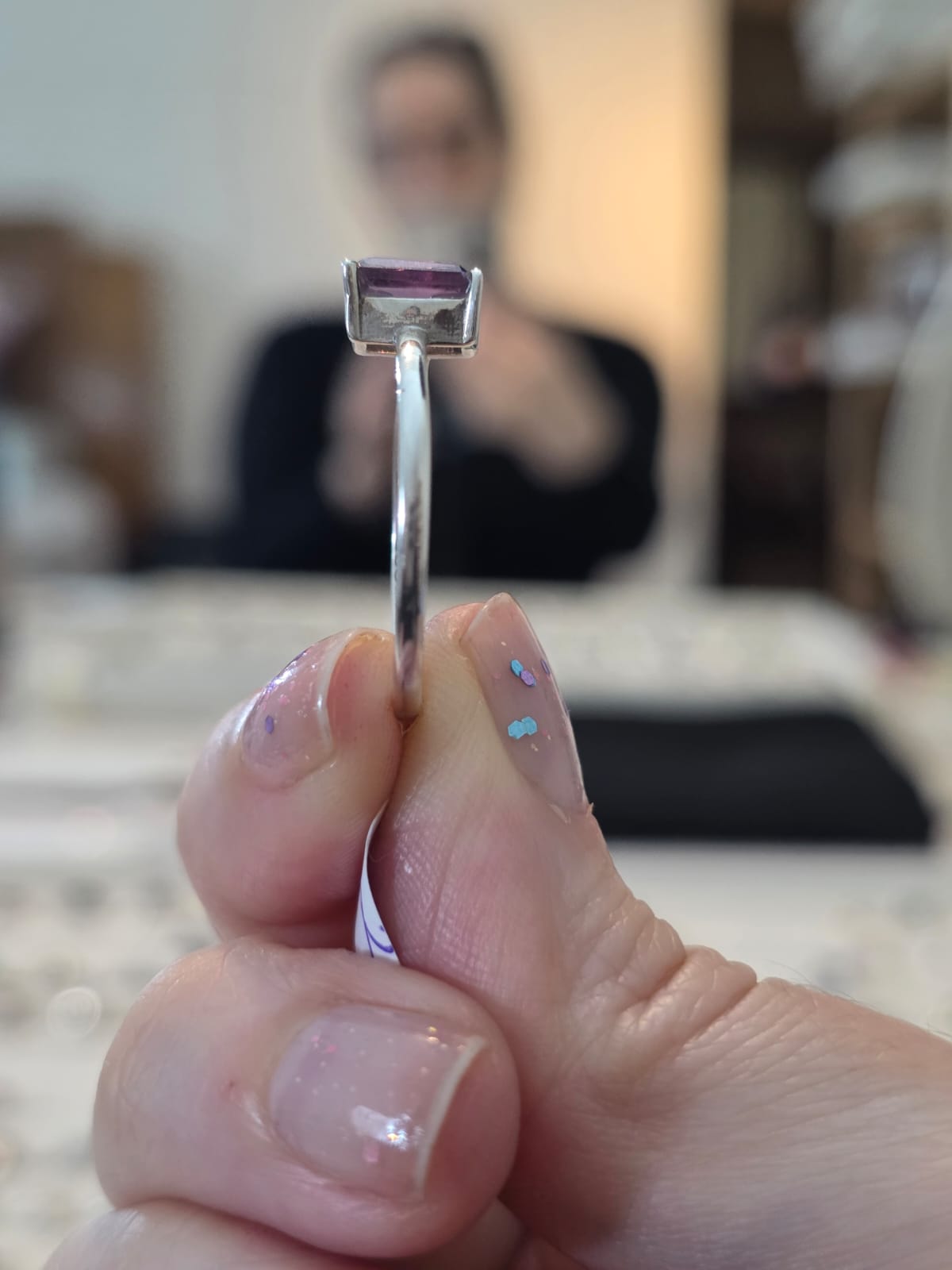 Anel em Prata 925 e Ametista af499d