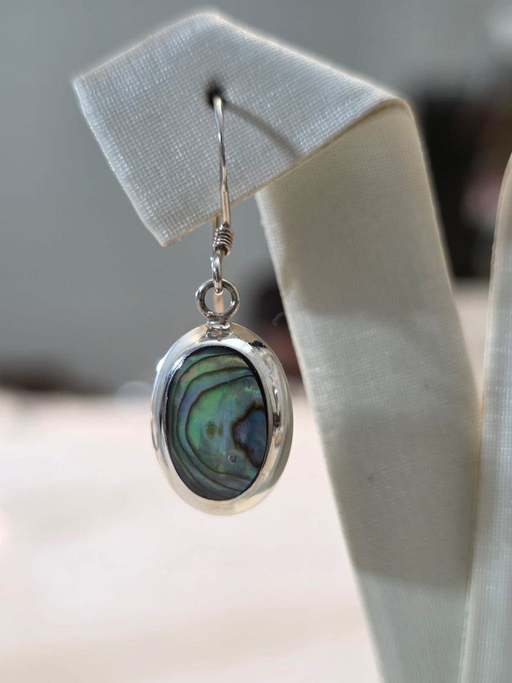 Brinco em Prata 925 e Abalone bf297