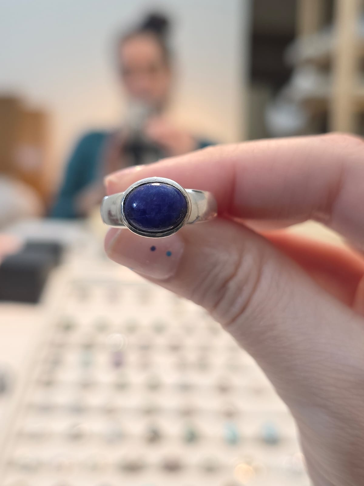 Anel em Prata 925 e Lápis Lazuli af508b