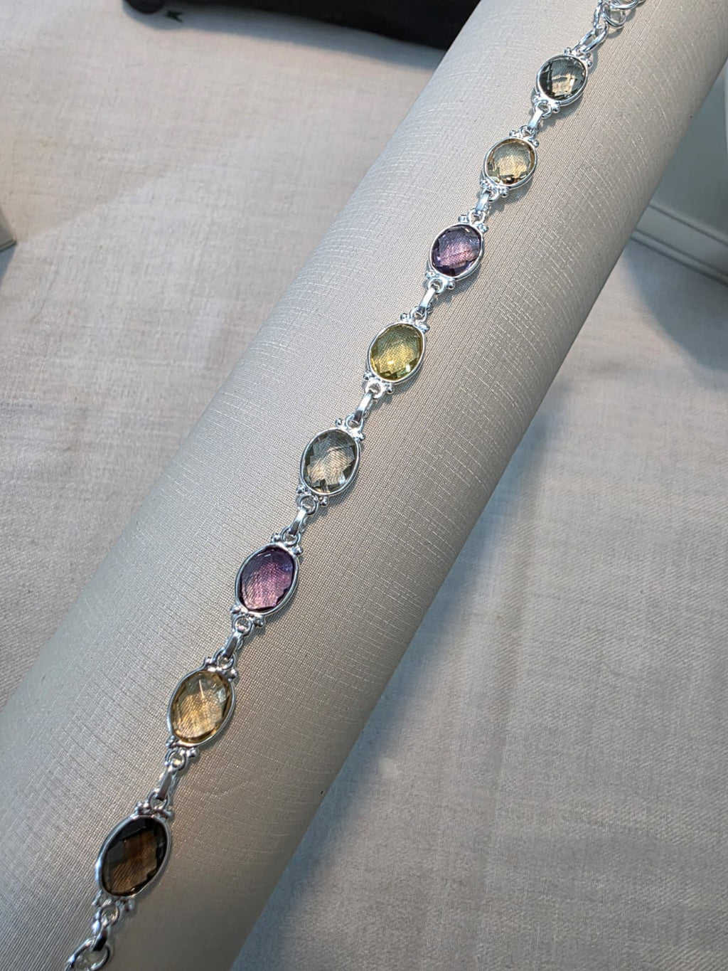 Pulseira em Prata 925 e Calcedonia P65