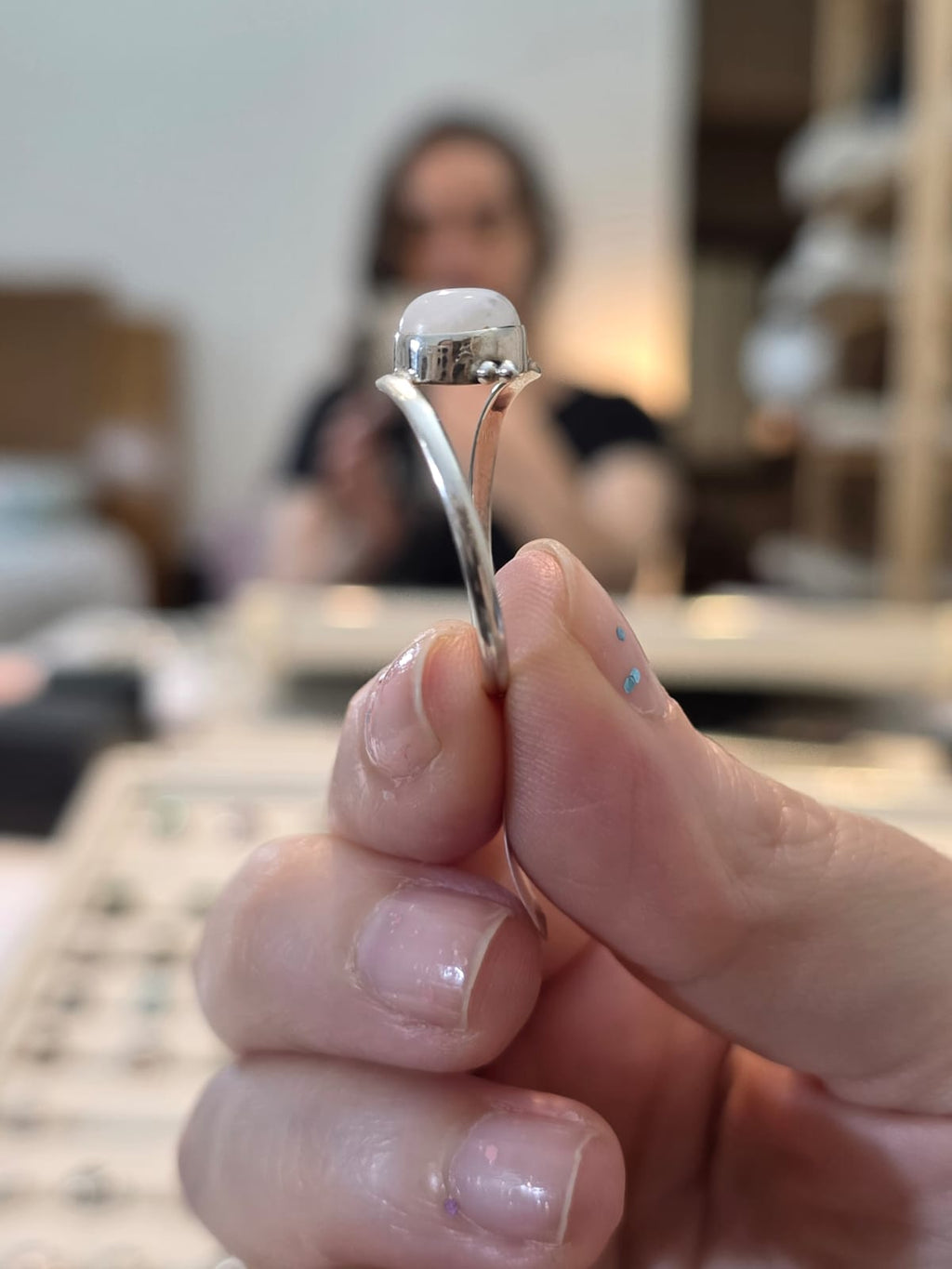 Anel Prata 925 e Pedra da Lua af505b